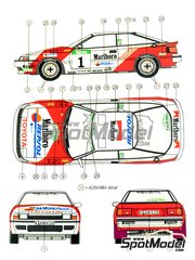 Renaissance Models TK24/404: Logotypes 1/24 scale - Toyota Celica